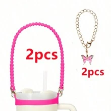1/2 pièces Porte-bouteille d'eau avec sangle, convient aux bouteilles de 8 oz à 40 oz, sangle pour bouteille d'eau, compatible avec les accessoires de la tasse (tous les produits n'incluent pas les tasses d'eau)