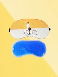 1pc 眼罩, 印花眼罩, 冰袋眼罩, 冰敷眼罩, 亲子眼罩, 可爱眼罩, 情侣眼罩, 航空眼罩, 毛绒眼罩, 怪兽眼罩, 刺绣眼罩, 眼罩眼罩, 动物眼罩, 丝绸眼罩, 眼罩, 遮阳, 眼罩, 美容眼罩, 遮阳眼罩, 热敷眼罩, 凝胶冰袋多功能眼罩套装, 眼部压缩降温加温眼罩 - 彩色 - 查看 24