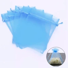 10/50/100pcs Organza Gift Bags, Christmas, Halloween, Valentine's Day, Wedding Party Favor Candy Bags, Gift Packaging Supplies, Size 9*12cm, Festival And Party Supplies, Jewelry Packaging Organza Bags Travel Storage Packaging Bags, Holiday Gift Bags, Fruit Anti-Insect Covers, Can Fit 1 Egg, Only Sell Packaging Bags, Not Include Other Items In The Photo, Real Object Photography, Handmade With Slight Size Variations, Christmas