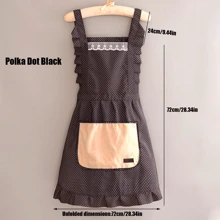 1pc/2pcs Floral Pattern Apron, Canvas Ditsy Floral Kitchen Apron For Women, Breathable Farmhouse Style Cute Adult Work Dress, Summer,Kitchen,Bathroom,Home,Household Suppliers