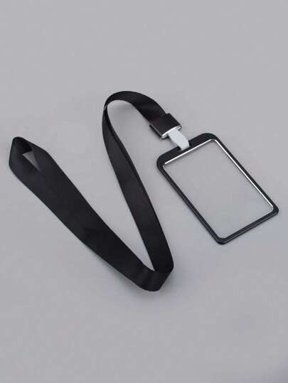 1入組透明卡套附帶繩子