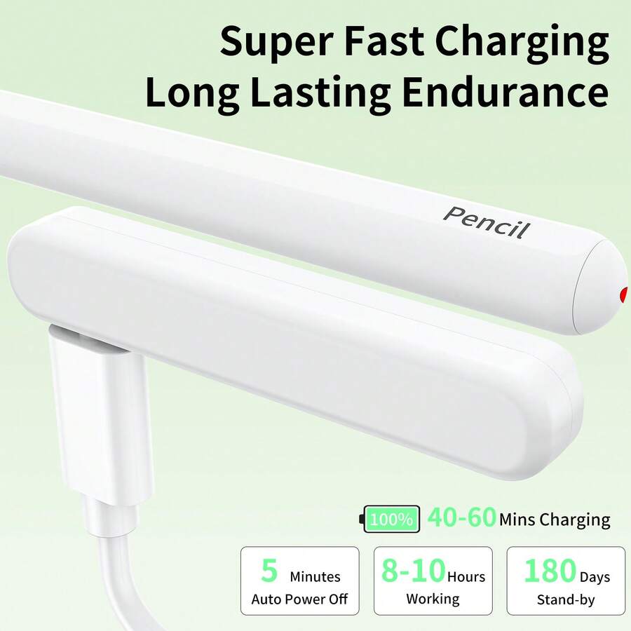 Stylus Pen Compatible With IPad (20242018), 30 Minute Quick Charge