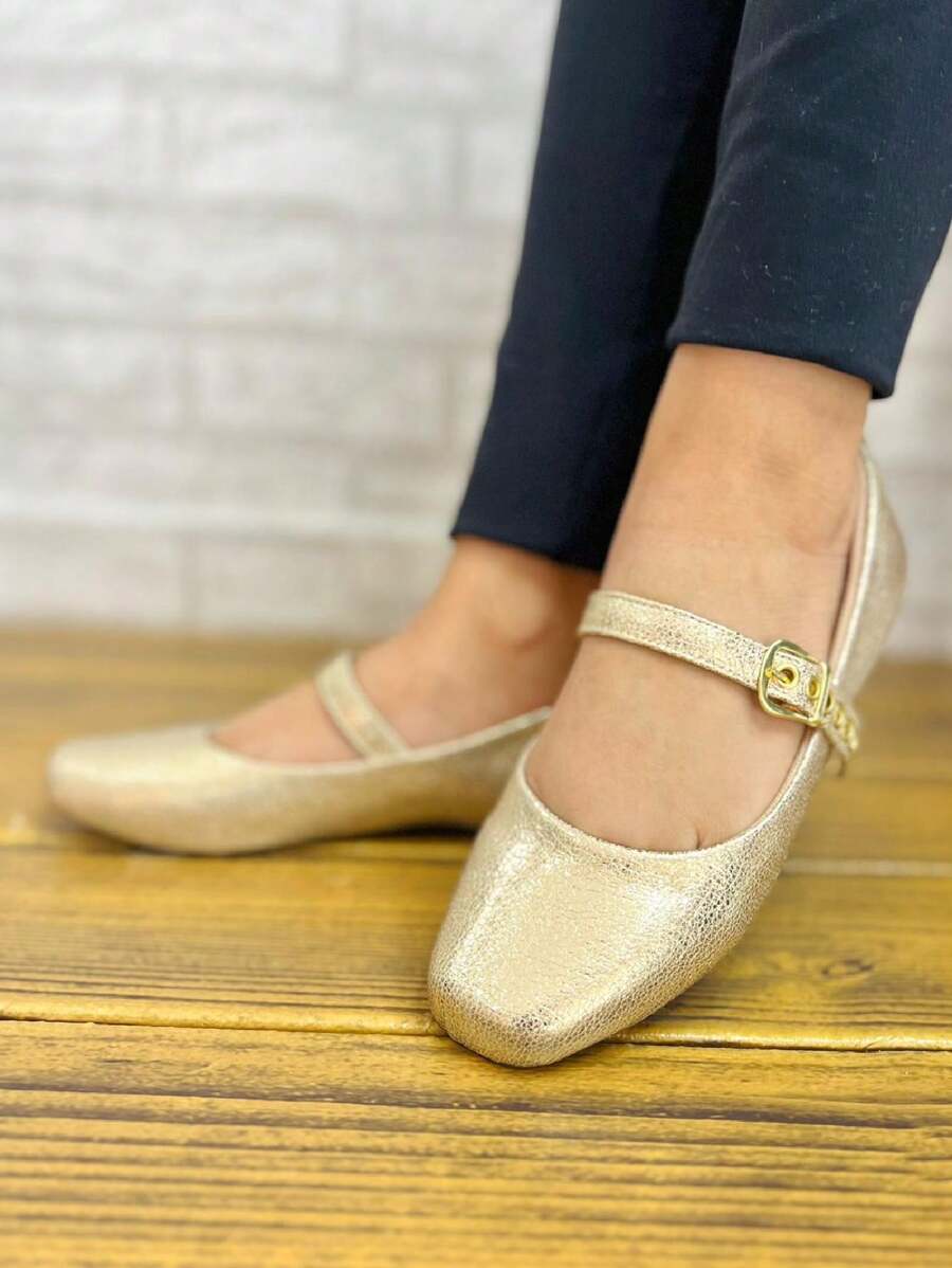 Dolls Comfort Soft Shoes - From 33 To 44 / Special Sizes - Vàng - Xem 1