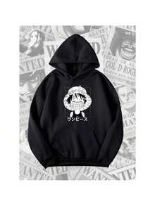 Anime  One Piece Hoodie Unisex Youth - màu đen - Xem 2