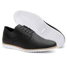 Drive Men's Casual Comfort Quality Fashion Reinforced Stitching Laser Detail - 黑色 - 查看 3