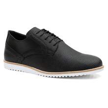 Drive Men's Casual Comfort Quality Fashion Reinforced Stitching Laser Detail - 黑色 - 查看 4