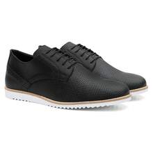 Drive Men's Casual Comfort Quality Fashion Reinforced Stitching Laser Detail - 黑色 - 查看 2
