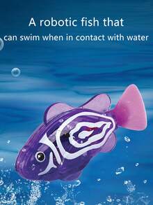 Pez robótico flexible y divertido de estilo payaso, de inducción luminosa, decoración realista de acuario, color y modelo aleatorios - Multicolor - Ver 3