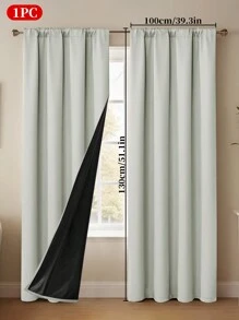1 件带扣遮光多功能窗帘杆袋，遮阳遮光窗帘适用于卧室、客厅、阳台、凸窗和其他装饰房间隔断