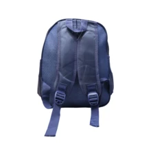 Multicolor Dinosaur Double Zipper Kids School Bag - Đỏ - Xem 3