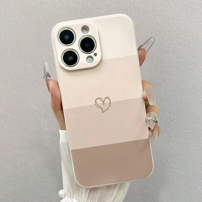 Shockproof Heart Element Fashion Painted Thickened Phone Case Compatible With IPhone 15 Pro Max, 14, 13, 12, 11, XS, XR, 7/8, Compatible With Samsung Galaxy A03s, A03 Core, A04, A12, A13, A14, A21s, A22, A23, A24, A32, A33, A34, A51, A52, A53, A54, A71, A72, A73, S20 FE, S21, S22, Compatible With Redmi 9, 9A, 10A, 10C, Compatible With Redmi Note 9, 10, 11, 12, 12C, International Version, Not The Domestic Version Spring Gift