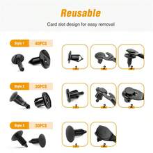 200pcs Universal Car Bumper Retainer Clips - Durable 6mm-10mm Sizes, 6 Types Set, Essential Tool Kit For Quick Repair And Auto Parts Disassembly - Specification - View 6