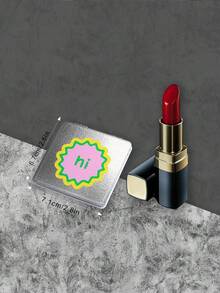 1 件便携式折叠手镜，带有可爱的多巴胺图案设计，紧凑型袖珍化妆镜，配有银色人造皮革和不锈钢框架，轻巧耐用，适合旅行、日常使用、礼物 - 彩色 - 查看 5