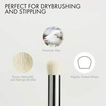 Set di 6 Mini Pennelli da Pittura di Yutiars - Pennelli per Asciugatura Premium in Pelo di Capra per Pittura di Modellini, Set di Pennelli per Asciugatura a Cupola per Modellini in Scala e Miniature, Strumenti in Legno per Bricolage, Ritorno a Scuola, Forniture Scolastiche