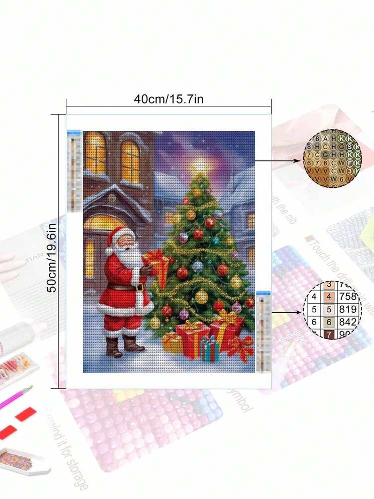 FZMTLDS Kit per pittura a mosaico con diamanti di notte, 20,3 x 30,5 cm