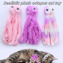 Realistic Plush Octopus Shaped Cat/Dog Lover Gift And Dog/Cat Mom Love Pet Toys For Chewing And Grinding Teeth, For Self-Pleasure And Bored Play, Cat Lover And Cat Mom Love Toys.