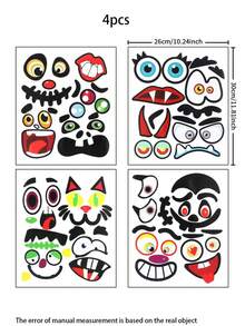 1 miếng dán hoạt hình Halloween DIY bí ngô đáng sợ cho sổ lưu niệm - Nhiều màu - Xem 8