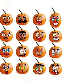 1 miếng dán hoạt hình Halloween DIY bí ngô đáng sợ cho sổ lưu niệm - Nhiều màu - Xem 5