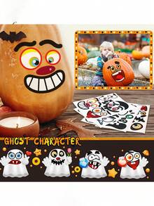1 miếng dán hoạt hình Halloween DIY bí ngô đáng sợ cho sổ lưu niệm - Nhiều màu - Xem 3