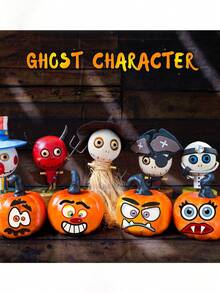 1 miếng dán hoạt hình Halloween DIY bí ngô đáng sợ cho sổ lưu niệm - Nhiều màu - Xem 4