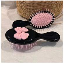 Bow Design Fine-Tooth Air Cushion Hair Brush - Mini Hair Comb Suitable For Normal Hair - one-size - View 5