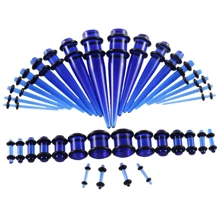 SWANJO 36 件 14G-00G 亚克力耳塞和耳道耳塞拉伸套件耳部扩张穿孔身体首饰