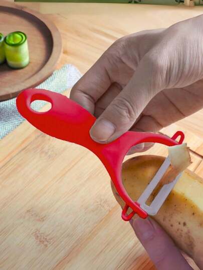 KIT 2 Descascador Lamina Inox Vegetais Legumes Multifuncional 2 unidades