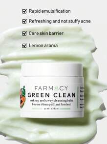 Bálsamo limpiador verde suave para retirar maquillaje, ablandar y fundir las impurezas en todos los tipos de piel. Con raíz de equinácea GreenEnvy(TM), aceites de árbol de moringa y de semillas de girasol - 0.6 Onzas/20 Mililitros - 20ml - Ver 1