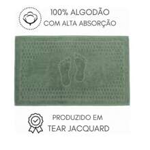 Kit 5 Lara Floor Towels Cotton Bathroom Rug 45x70cm - màu đen - Xem 4