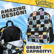 pokemon Backpack Pikachu Rucksack School Bag Gamer Daypack Travel Days Out PE Sports Anime Gift - A - View 3