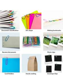 15~100Pcs Paper Clips 3.2cm/5cm/10cm Large Paper Clips, Assorted Colored Coated Jumbo Paper Clips, Reusable Big Paper Clips, Large Colored Paper Clips For Office School Document Organizing Back To School - Random Color - View 5