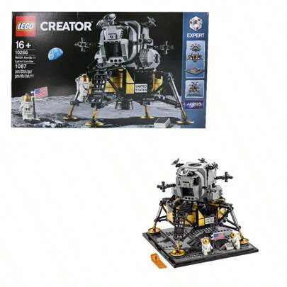 10266 Creator Expert NASA Apollo 11 Lunar Lander Building Toy Set For Ages