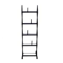Lightweight, Plastic, Multimedia Unit, Wide Base, Freestanding, Adjustable Dividers - 黑色 - 查看 2