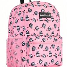 Minecraft Backpack Gaming Rucksack School Bag Creeper Daypack Travel Days Out PE Sports Gamer Gift - A - View 1