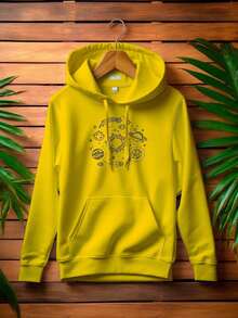 Space Sweatshirt Milky Way KANGAROO 1015 - 黃色 - 查看 1