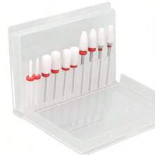 Bộ mũi khoan móng bằng gốm "Precision", vừa vặn 3/32" - Dụng cụ làm móng acrylic & gel chuyên nghiệp kèm giũa xoay, bộ dụng cụ làm móng chân và tẩy tế bào chết bằng điện Nail Tech Supplies Dụng cụ làm móng acrylic - Nhiều màu - Xem 9