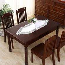 1PC, Đường chạy bàn đơn giản bằng polyester, Thiết kế ren hòa tan trong nước tinh tế, Đường chạy bàn cà phê macrame, Bố trí tiệc cưới thanh lịch theo phong cách Boho, Đường chạy bàn ngoài trời mùa hè theo phong cách trang trại, Trang trí nhà bếp gia đình. - trắng - Xem 9