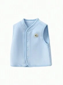 Balabala Baby Girl Fleece Vest - Blue - View 6