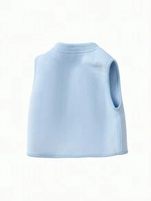 Balabala Baby Girl Fleece Vest - Blue - View 7