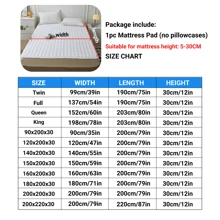 1pc Quilted Waterproof Mattress Pad, Modern Solid Color Style Mattress Protector, Soft And Comfortable Mattress Cover, Suitable For Schools, Bedrooms, Apartments, Hotels (Without Pillowcase And Pillow Core)