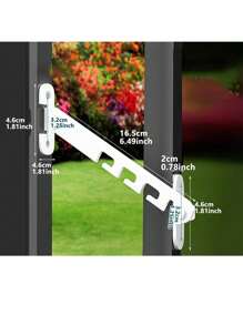 1 cái chốt chặn cửa sổ bằng hợp kim nhôm, dành cho cửa sổ và cửa ra vào trượt, có chức năng chống kẹp, chống trộm, chống rơi và khóa an toàn, xích gia cố chịu lực phù hợp với cửa nội thất, bao gồm vít - Nhiều màu - Xem 10