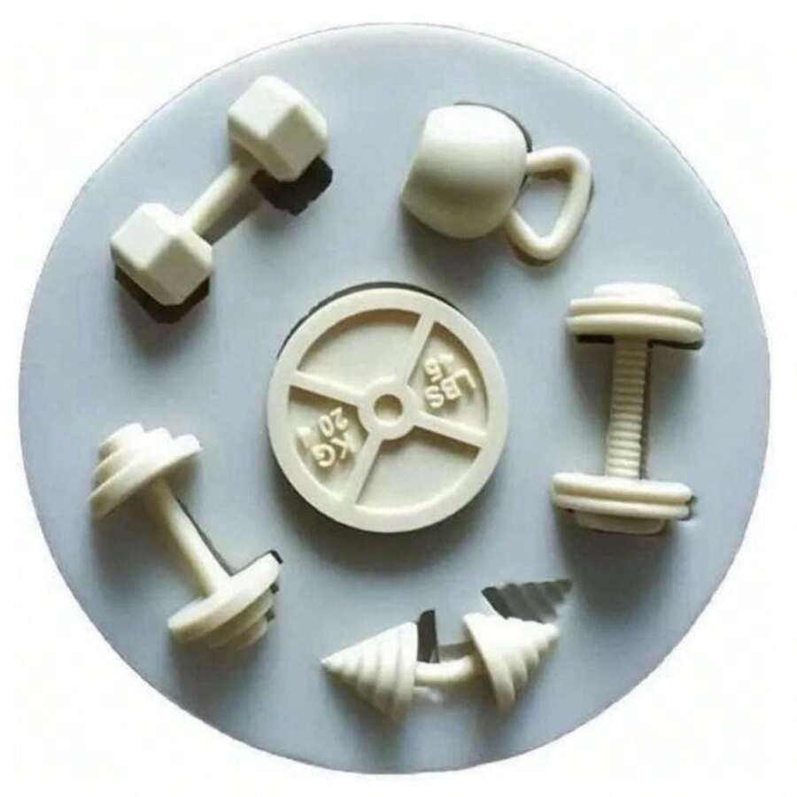 Molde de silicona para pesas de fitness y repostería - Rosa - Ver 1