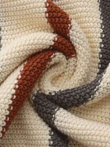 针织套衫，条纹撞色休闲针织 Polo 衫男士短袖针织 Polo 衫条纹设计休闲舒适时尚夏装柔软面料经典领口男士服装日常户外服装百搭时尚男士 Polo 衫