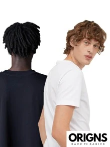 Kit 6 Men's Plain Basic Cotton T-Shirt ORIGNS - 彩色 - 查看 8