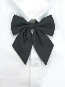 pooting bear 1 Pezzo Cravatta in Maglia in Poliestere di Colore Tinta Unita Stile Scolastico con Collo Regolabile, Adatta per Abiti Quotidiani, Stile Jk, Appuntamenti e Altri Accessori per Donna