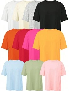 Áo phông tùy chỉnh cho Giáng sinh, Lễ tạ ơn, Phụ nữ - Thêm văn bản và hình ảnh của riêng bạn (Ảnh gia đình/Ảnh tự sướng/Ảnh thú cưng/Nhóm bạn bè) để thiết kế áo phông in cá nhân của bạn. Tuyệt vời cho kỷ niệm, Ngày lễ tình nhân, Sinh nhật, Đám cưới, Quà tặng bạn thân, Quà tặng bạn gái, Ảnh em bé/Cặp đôi/Gia đình/Thú cưng, Áo phông tùy chỉnh - Hồng - Xem 5