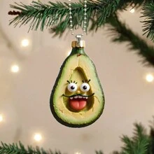 1pc 2D vui nhộn quả bơ Acrylic & đồ trang trí Halloween - Đồ trang trí treo sưu tầm cho nội thất xe hơi và cây - Ý tưởng quà tặng lấp lánh cho ngày lễ, trang trí nhà cửa, trang trí phòng, trang trí tường - Nhiều màu - Xem 10