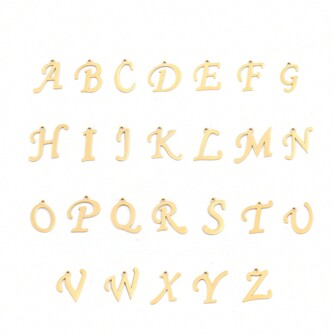 1 pieza Collar de cadena estilo clip de papel con colgante de inicial grande de acero inoxidable clásico con broche de palanca, simple para mujeres