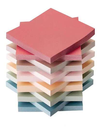12 Stücke bunte Haftnotizen, 600 Stücke/12 Notizblöcke, 50 Blatt pro Notizbuch, sortierte Farben