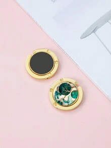1 件复古风格金色多功能悬挂配件 - 金色+墨綠色樹 - 查看 4